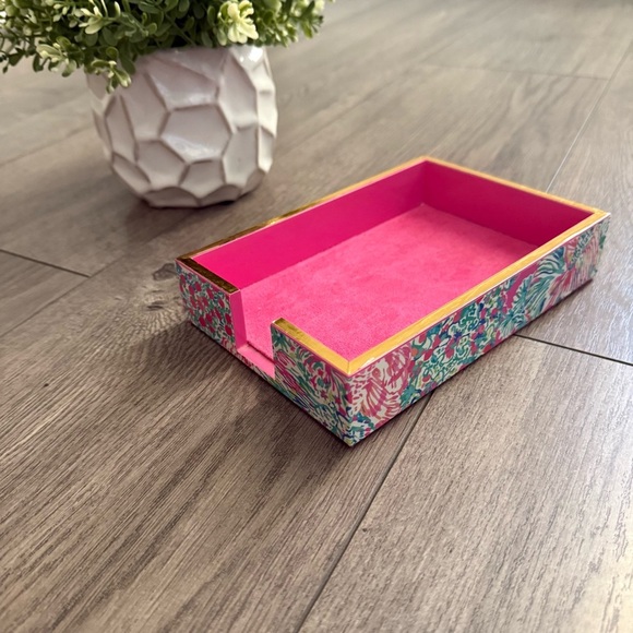 Lilly Pulitzer Notepad Trinket tray - Picture 1 of 6